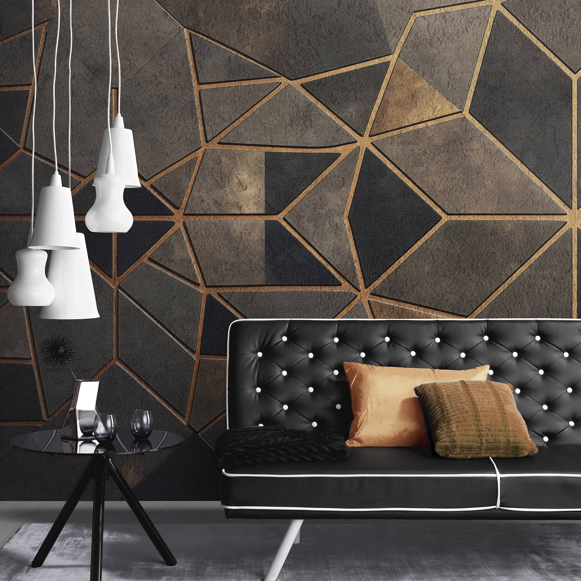 Designs Direct Gilded Star Gold Wall Mural
